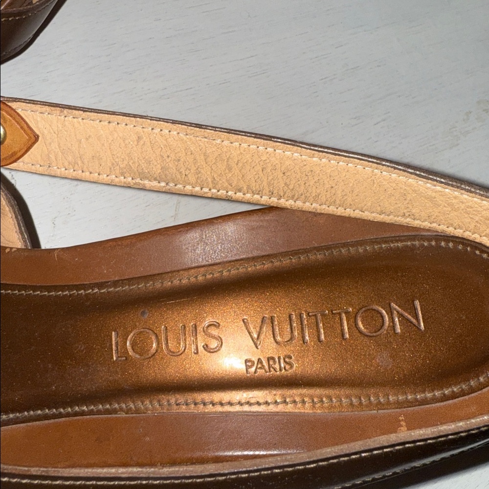Louis Vuitton Brown and Tan vintage Sandals - Picture 13 of 15